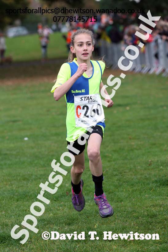 Girls under-11s Northern Cross Country Relays, Graves Park, Sheffield. Photo: David T. Hewitson/Sports for All Pics